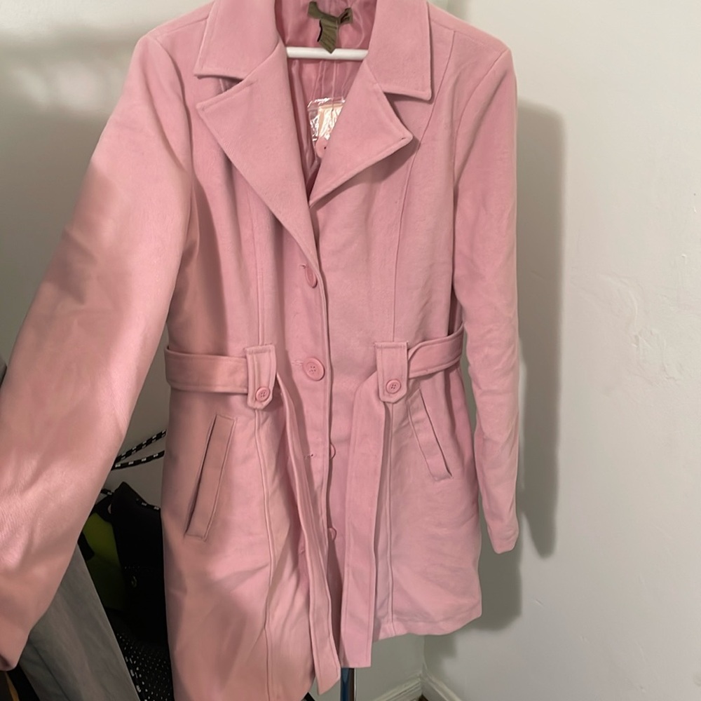 New pink jacket with tags